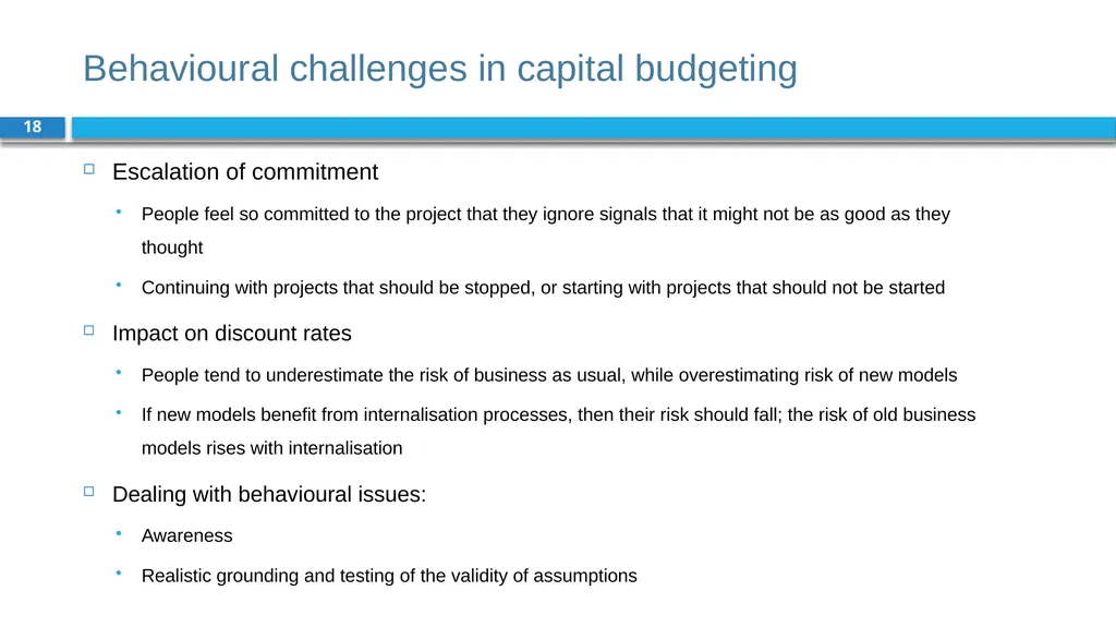 Corporate Finance for Long-Term Value Chapter 7: - slide 18 of 31