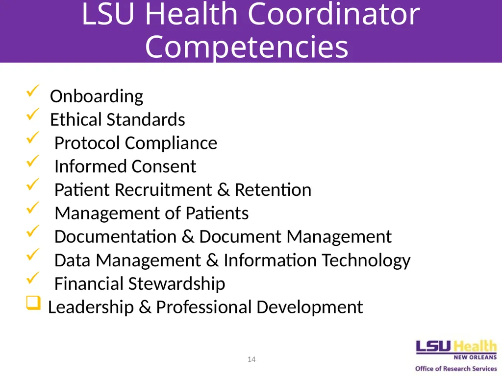 Budgeting for Clinical Trials Objectives Describe - slide 14 of 14