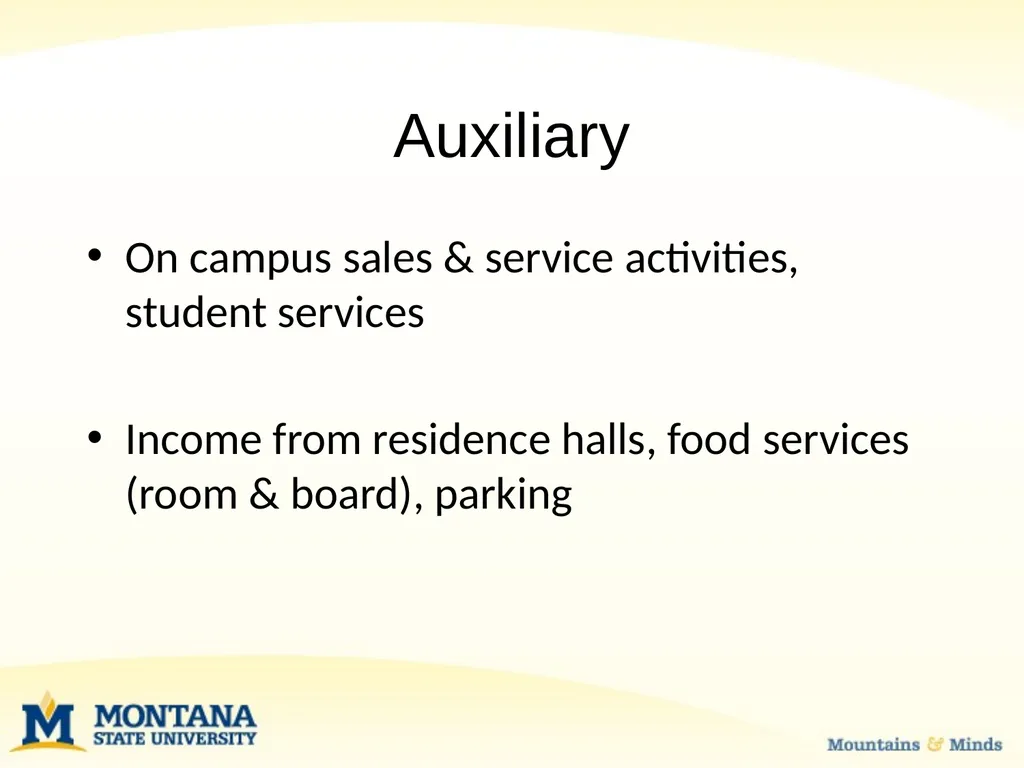 Budget Basics & MSU Funding Sources Financial - slide 8 of 47