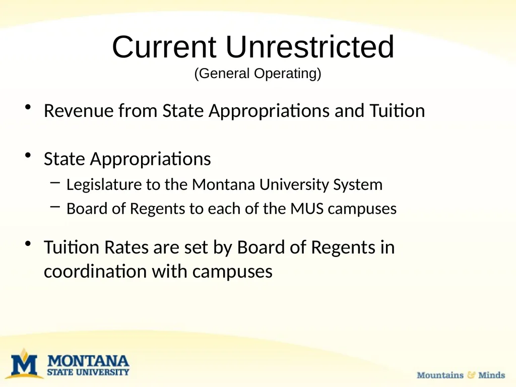 Budget Basics & MSU Funding Sources Financial - slide 4 of 47