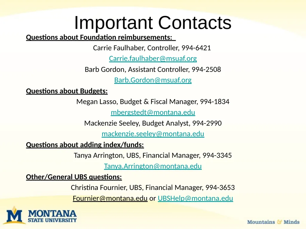 Budget Basics & MSU Funding Sources Financial - slide 46 of 47