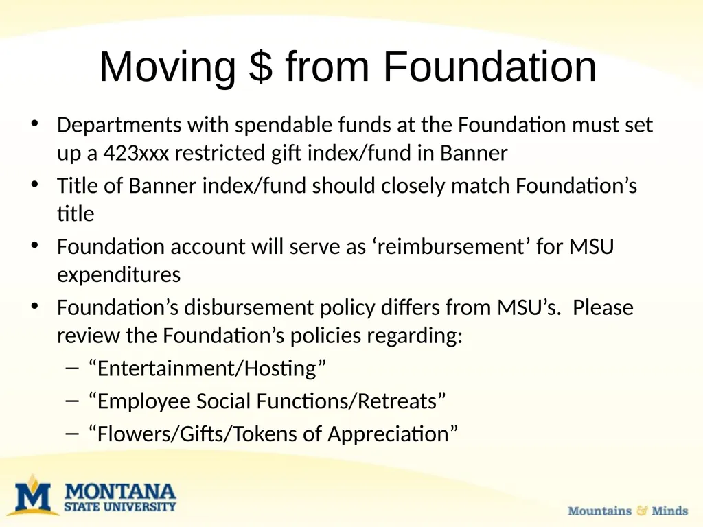 Budget Basics & MSU Funding Sources Financial - slide 39 of 47