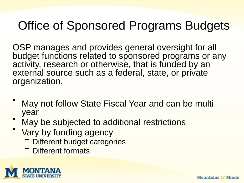 Budget Basics & MSU Funding Sources Financial - slide 13 of 47