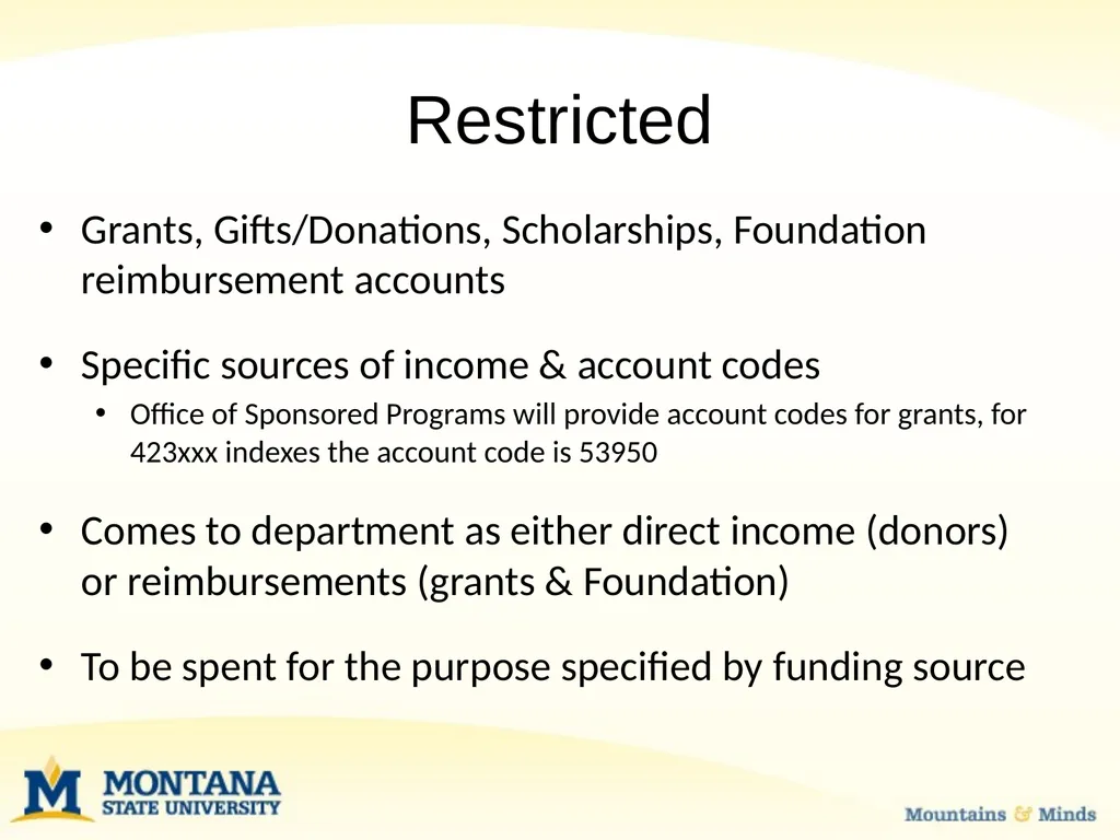 Budget Basics & MSU Funding Sources Financial - slide 6 of 47