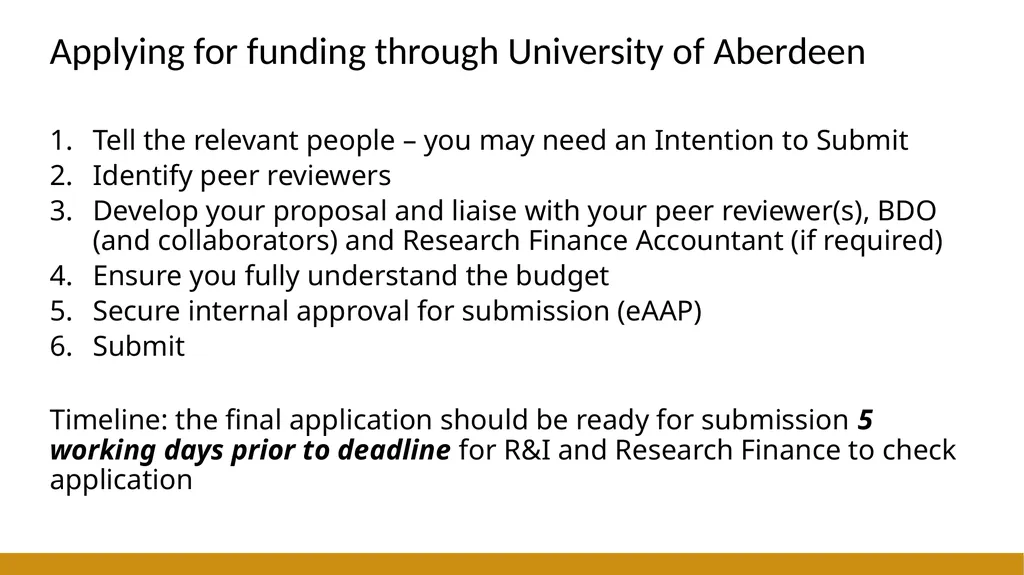 ResearchBite Getting Started with Research Funding - slide 9 of 23