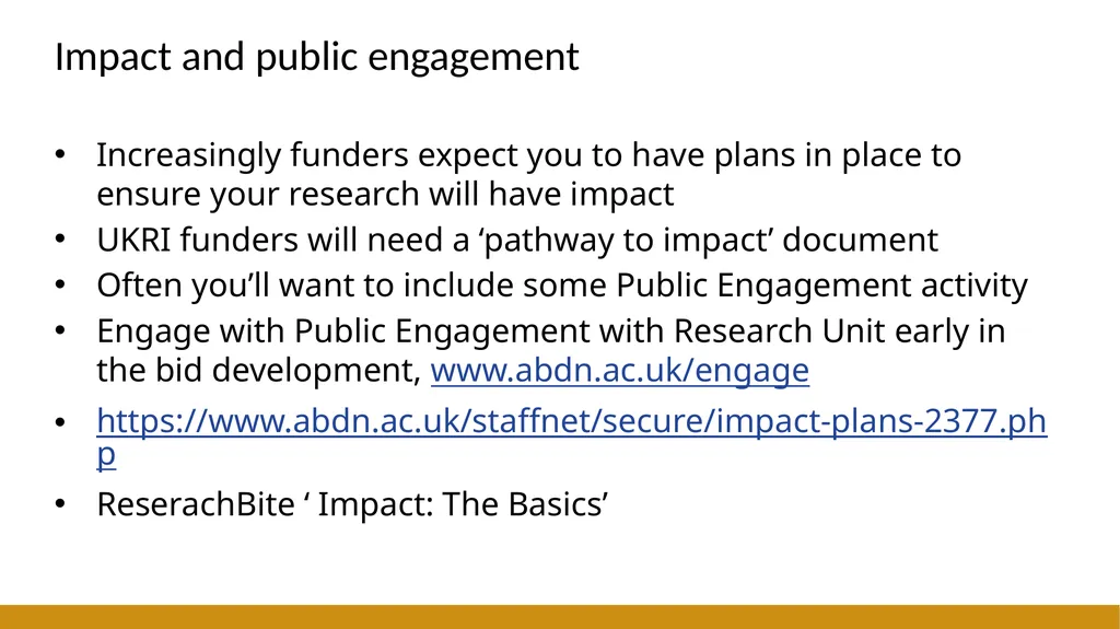 ResearchBite Getting Started with Research Funding - slide 16 of 23