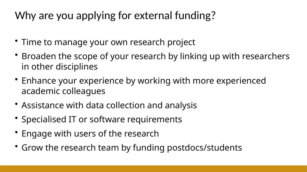 ResearchBite Getting Started with Research Funding - slide 4 of 23