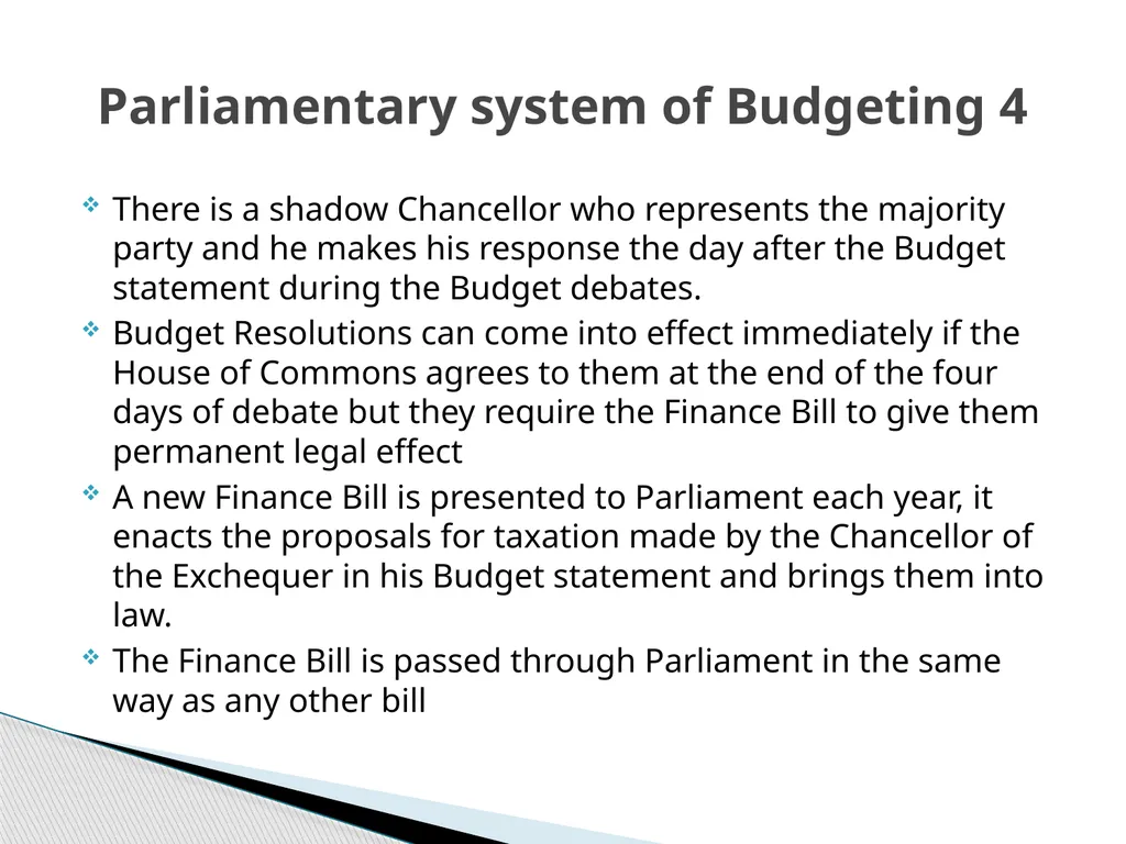 THE BUDGET PROCESS IN PRESIDENTIAL AND - slide 17 of 25