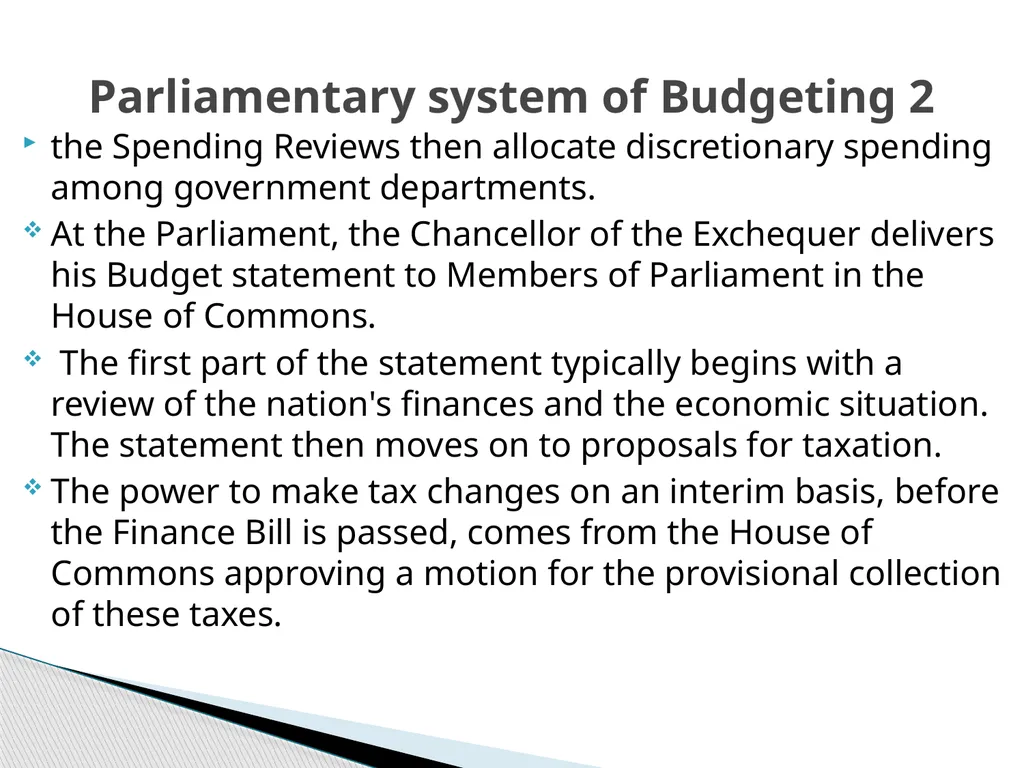 THE BUDGET PROCESS IN PRESIDENTIAL AND - slide 15 of 25