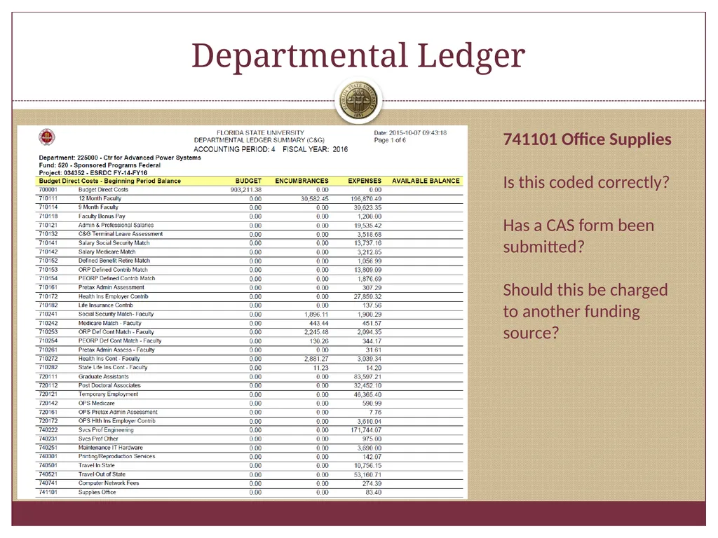 “SPEAR” Workshop October 19 & 30, 2015 Financial - slide 36 of 43