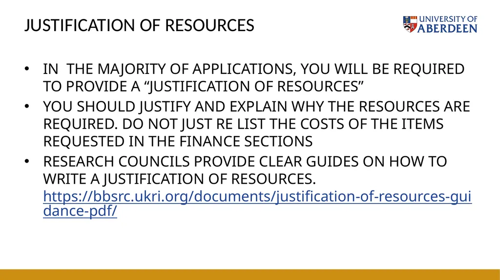 Grants Academy ResearchBites: Building Your Budget - slide 11 of 12