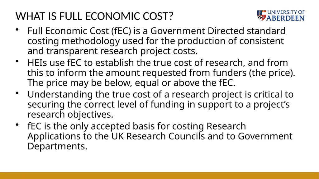 Grants Academy ResearchBites: Building Your Budget - slide 3 of 12