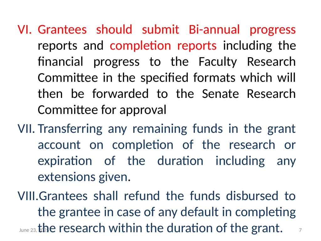 Financial aspects of the University Research - slide 7 of 13
