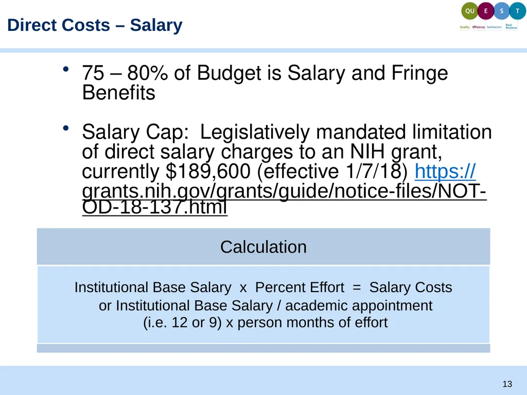 Proposal Development and Budgeting Basics Todd - slide 13 of 32