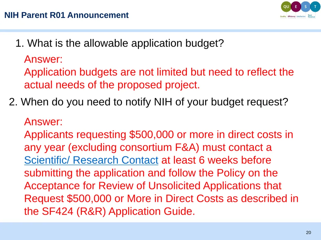 Proposal Development and Budgeting Basics Todd - slide 20 of 32