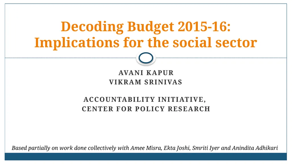 Avani Kapur Vikram Srinivas Accountability
