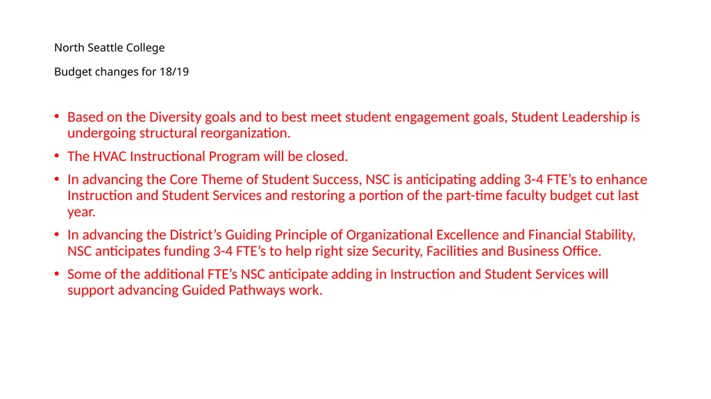 2018/2019 Budget Review For Seattle Colleges Board - slide 17 of 24