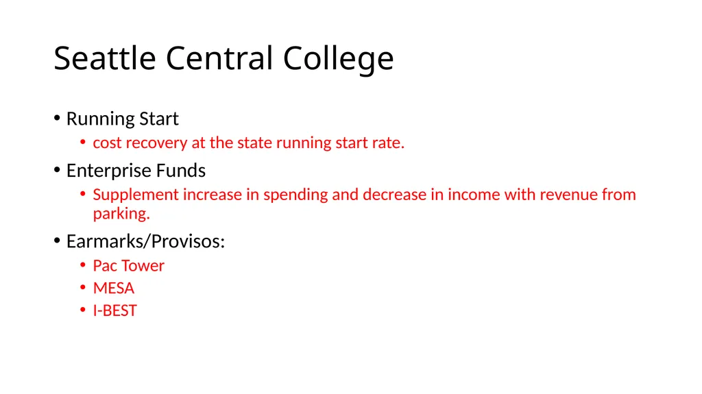 2018/2019 Budget Review For Seattle Colleges Board - slide 14 of 24
