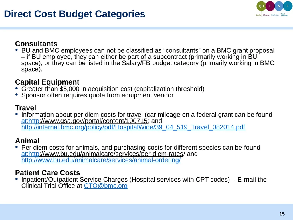 Proposal Development and Budgeting Basics Ellen - slide 15 of 26