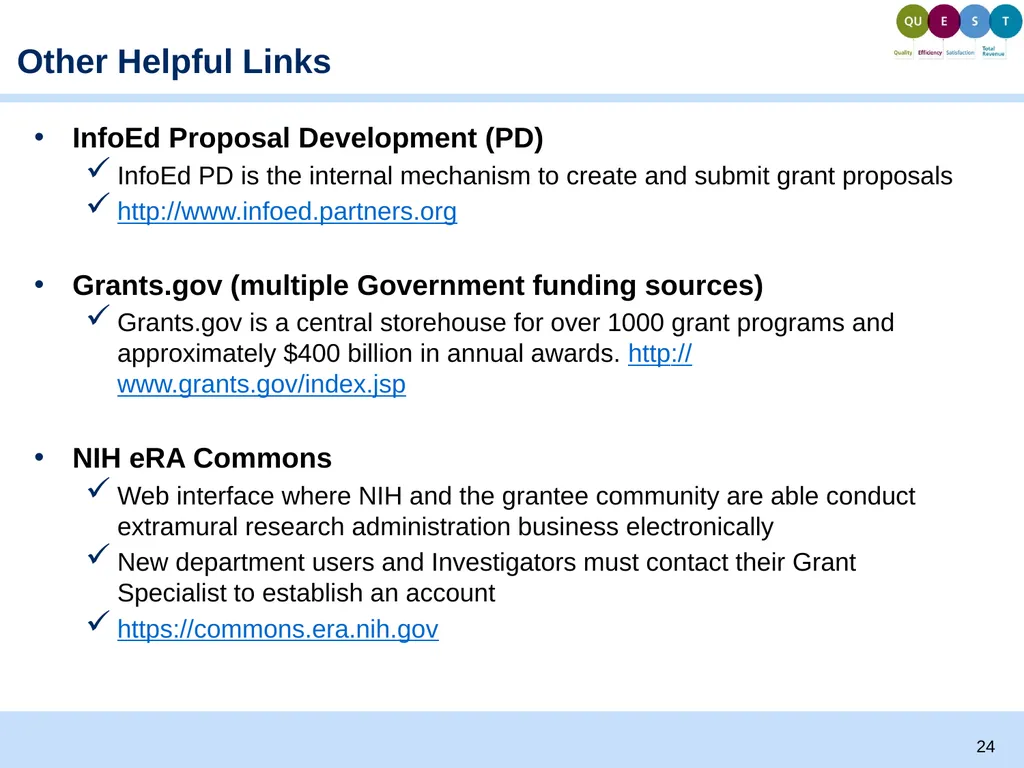 Proposal Development and Budgeting Basics Ellen - slide 24 of 26