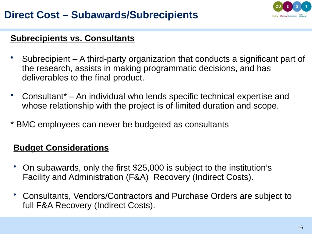 Proposal Development and Budgeting Basics Ellen - slide 16 of 26