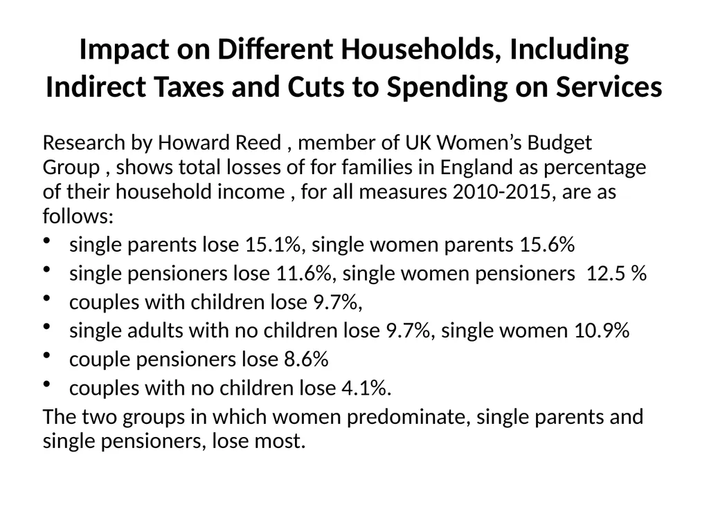 Gender Budgeting and Macroeconomic Policy Diane - slide 5 of 8