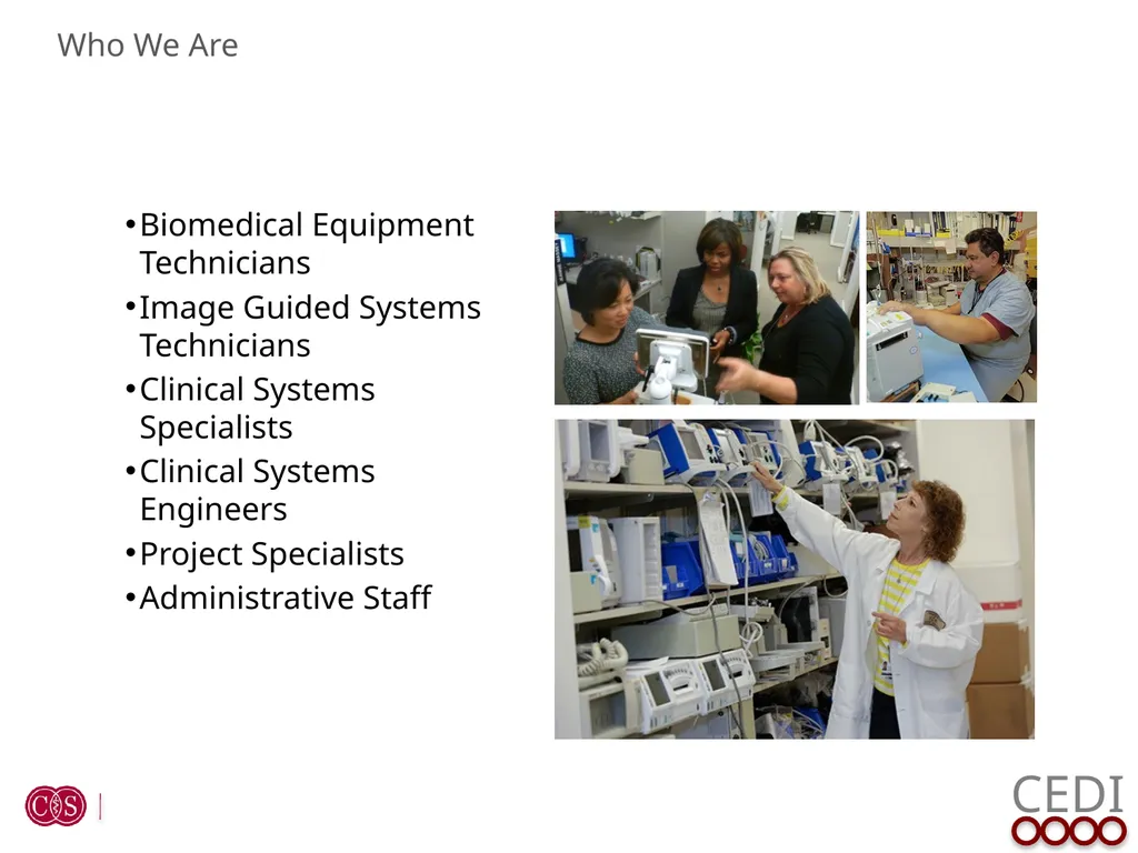 Clinical Engineering & Device Integration (CEDI) - slide 6 of 16