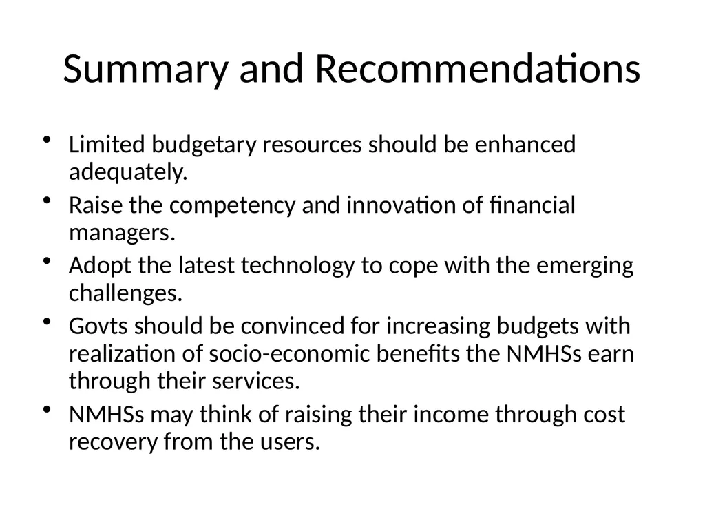 WMO Leadership and Management Programme for Senior - slide 15 of 16