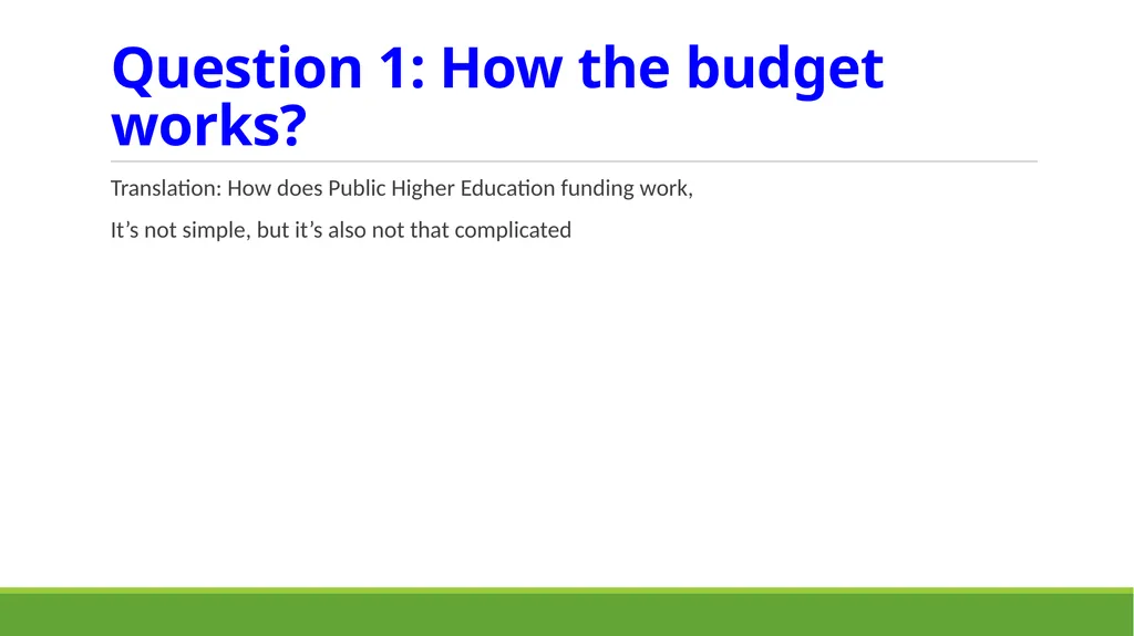 FACULTY ASSEMBLY Fall Semester, 2023 Budget - slide 3 of 27