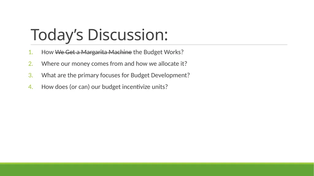 FACULTY ASSEMBLY Fall Semester, 2023 Budget - slide 2 of 27