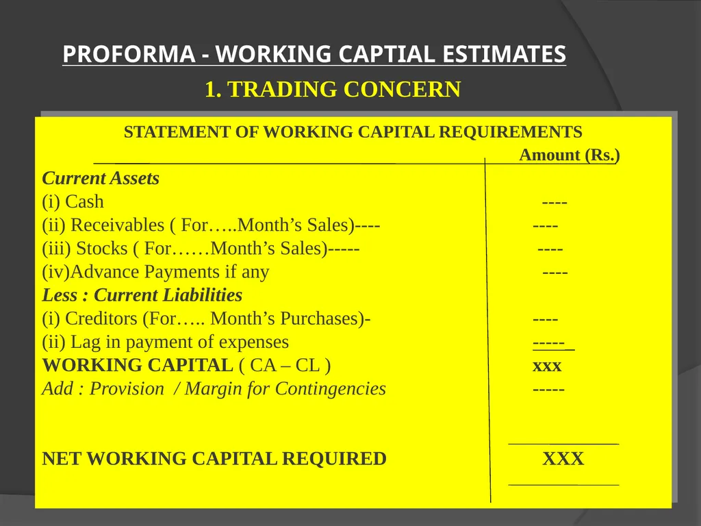 Presentation on Working Capital Management for - slide 14 of 26