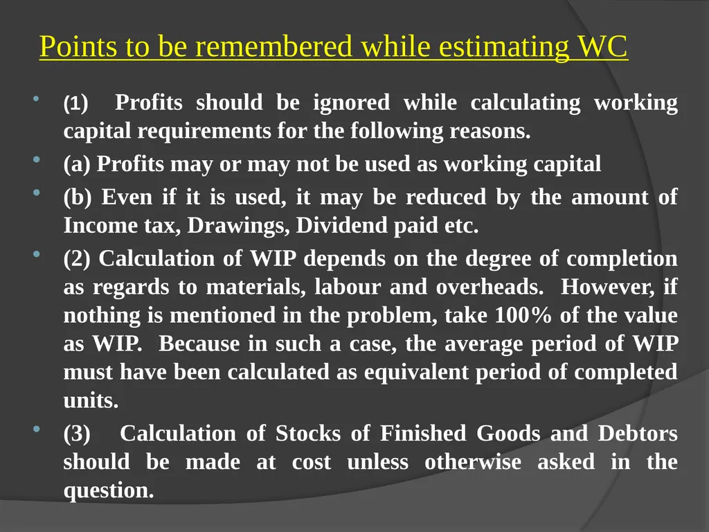 Presentation on Working Capital Management for - slide 16 of 26