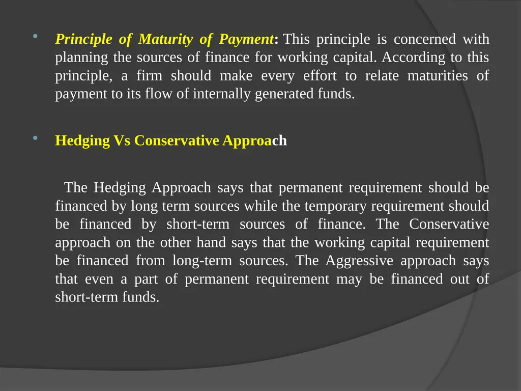 Presentation on Working Capital Management for - slide 24 of 26