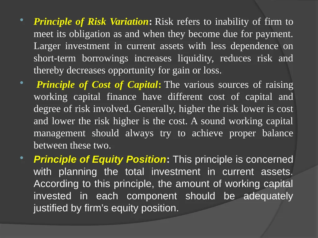 Presentation on Working Capital Management for - slide 23 of 26