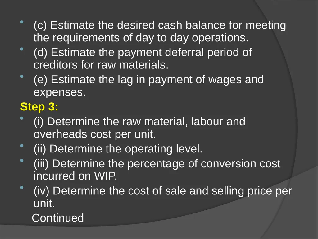 Presentation on Working Capital Management for - slide 18 of 26