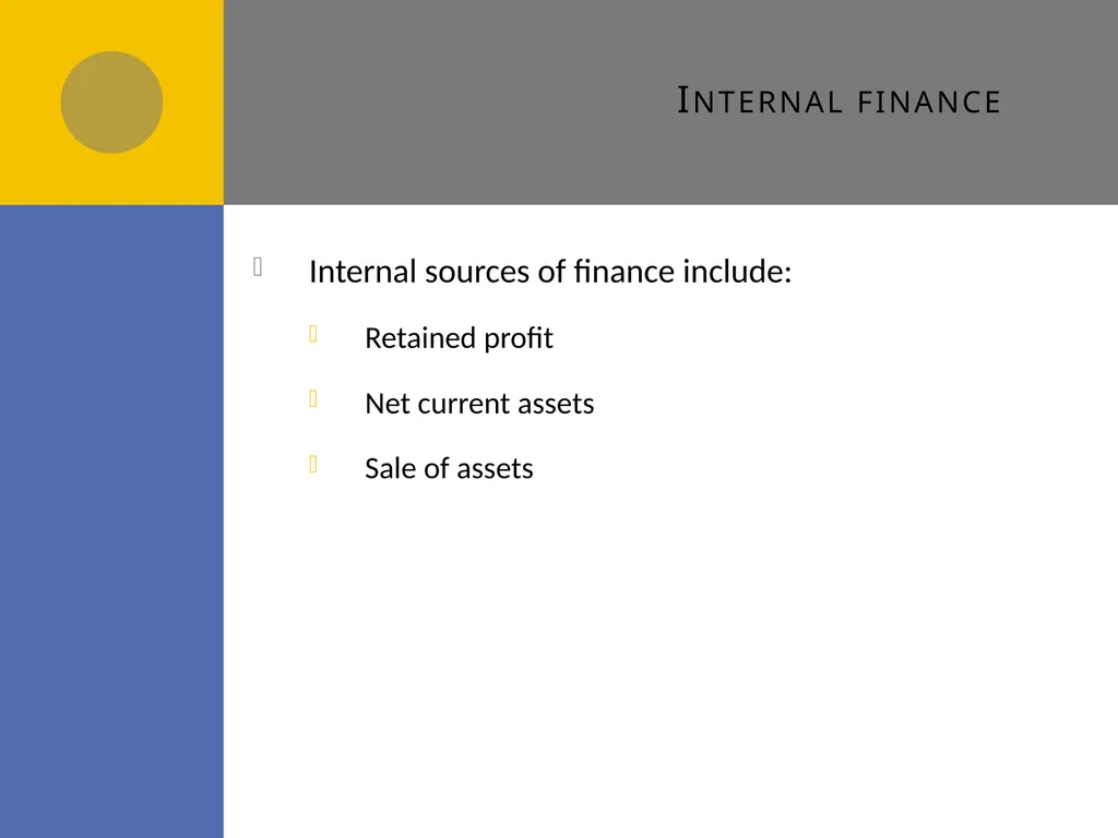 Sources of Finance D1 Sources of finance How many - slide 4 of 31