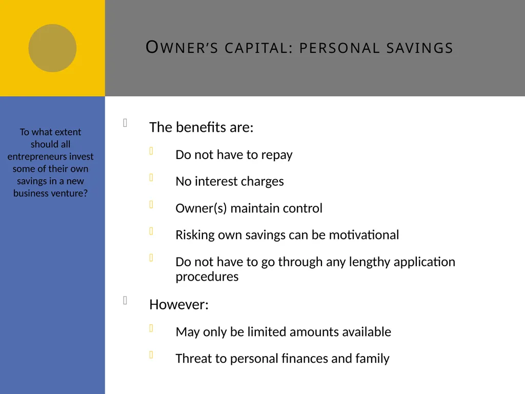 Sources of Finance D1 Sources of finance How many - slide 11 of 31