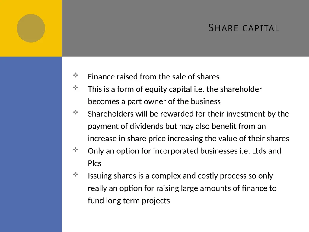 Sources of Finance D1 Sources of finance How many - slide 12 of 31