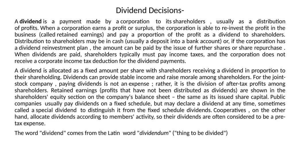 Financial management focuses on ratios, equities - slide 15 of 17