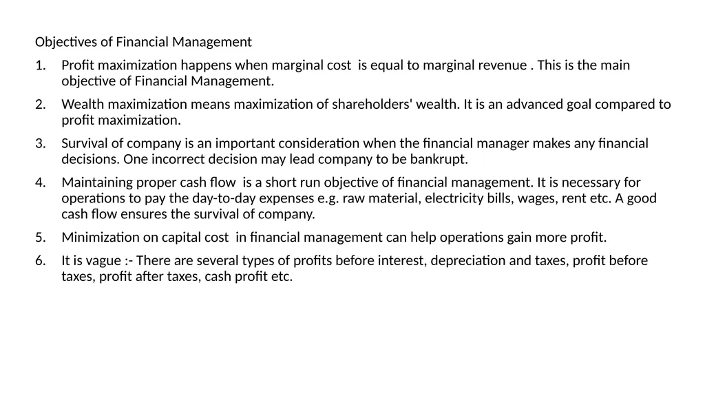 Financial management focuses on ratios, equities - slide 2 of 17