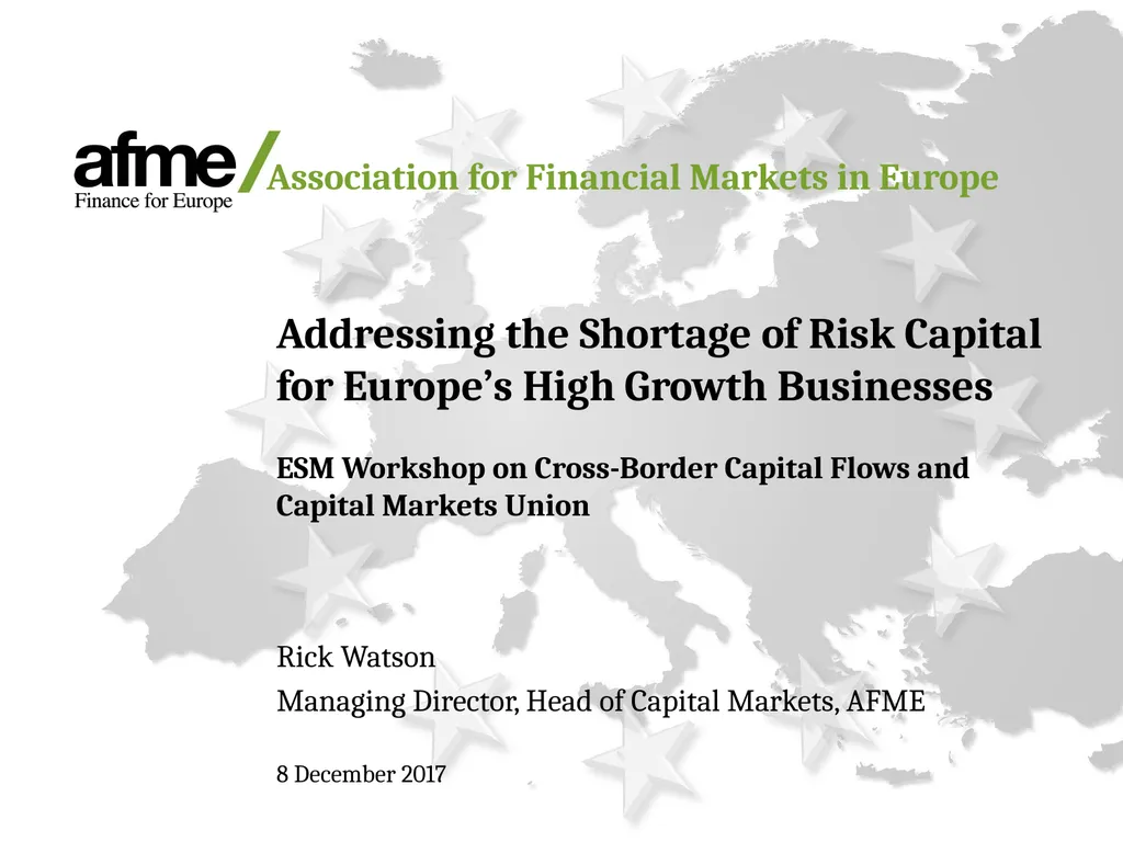 Addressing the Shortage of Risk Capital for