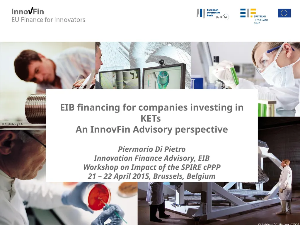 European Investment Bank Innovative Financial