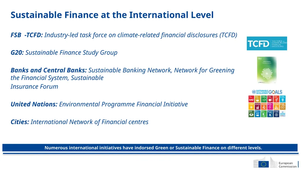Sustainable finance EU Strategy on Sustainable - slide 4 of 13