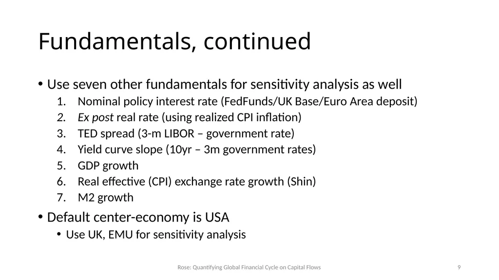 How Important is the Global Financial Cycle? - slide 9 of 55