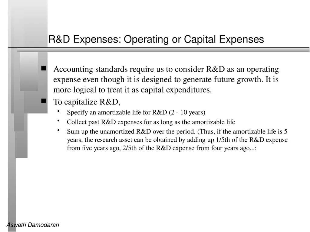 Session 7: Estimating Cash flows Defining Cashflow - slide 7 of 13
