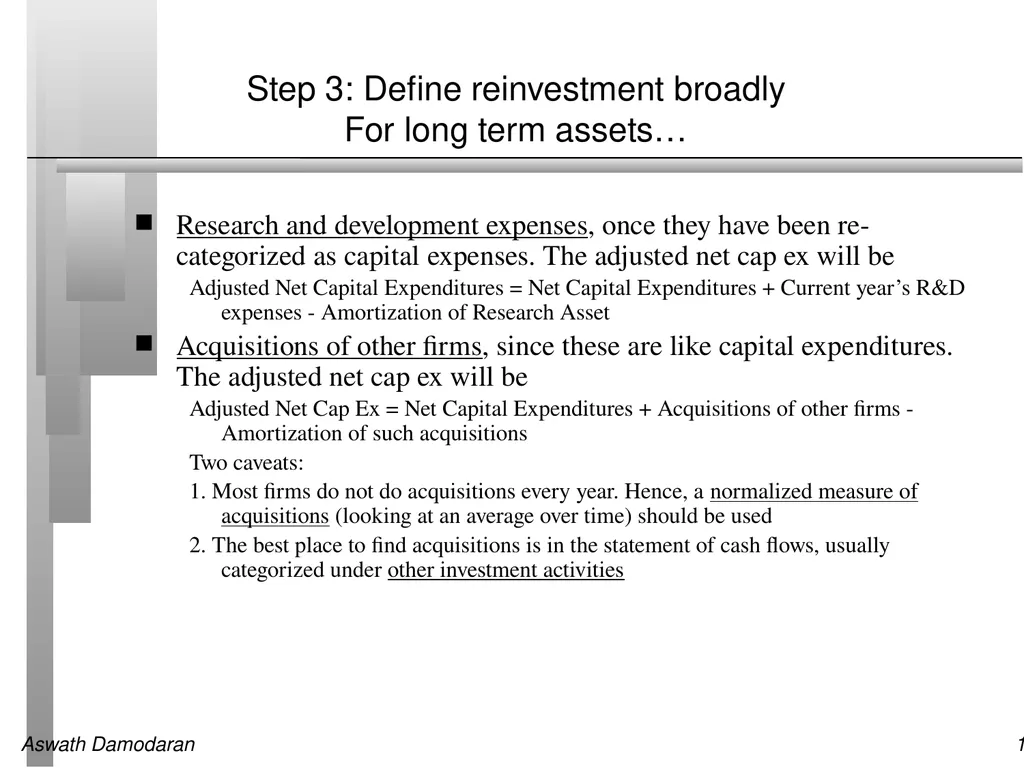 Session 7: Estimating Cash flows Defining Cashflow - slide 11 of 13