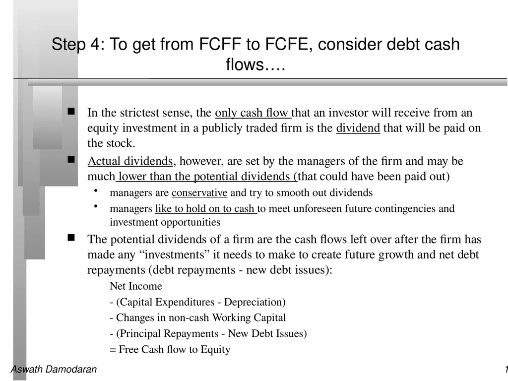 Session 7: Estimating Cash flows Defining Cashflow - slide 13 of 13