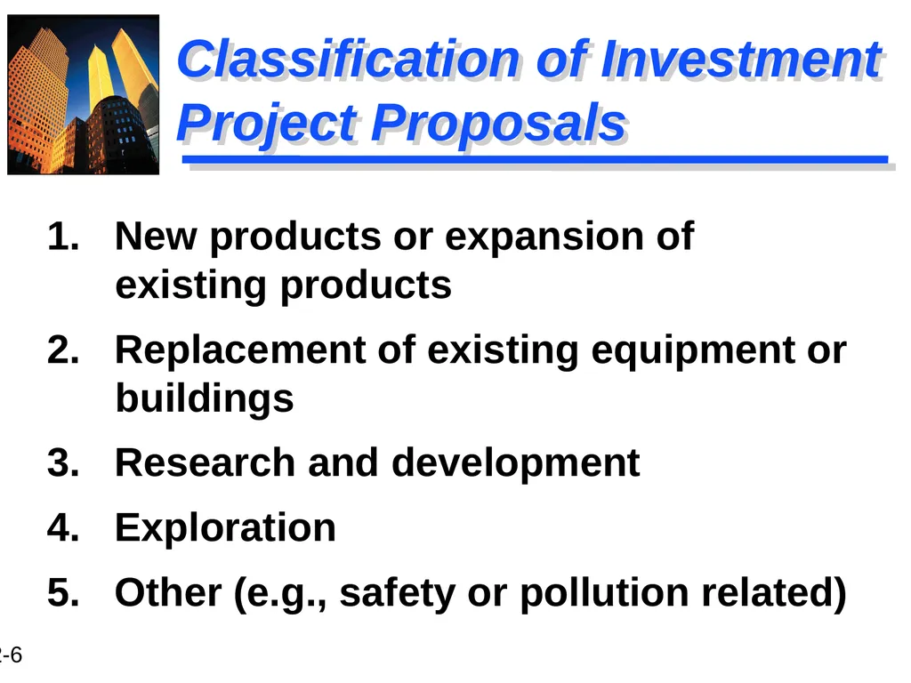 Chapter 12 Capital Budgeting and Estimating Cash - slide 6 of 31