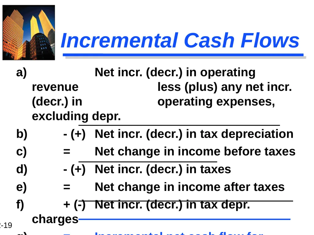 Chapter 12 Capital Budgeting and Estimating Cash - slide 19 of 31