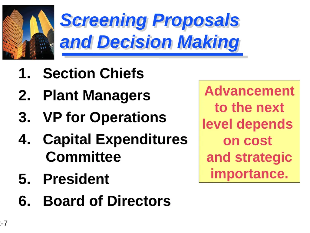 Chapter 12 Capital Budgeting and Estimating Cash - slide 7 of 31